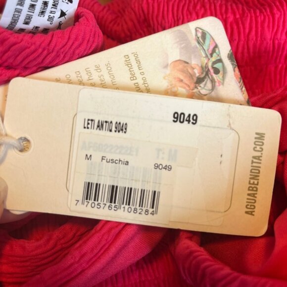 NWT Agua Bendita Leti Antiq Pink One Piece Swimsuit - Picture 11 of 12